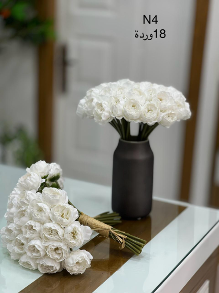 ورد صناعي ابيضN4