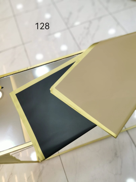 ورق تغليف اطار ذهبي 128